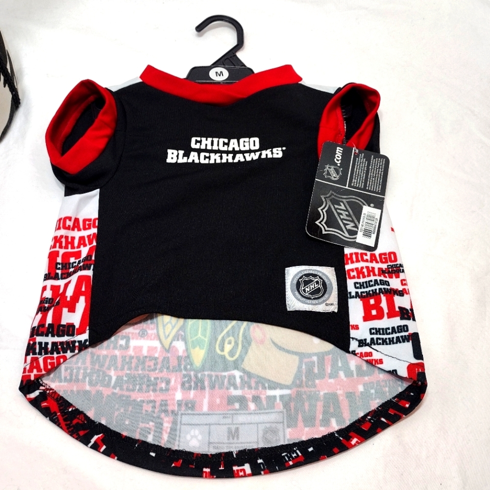 Officially Licensed Sports Gear Chicago Blackhawks Pet Performance Tee Shirt